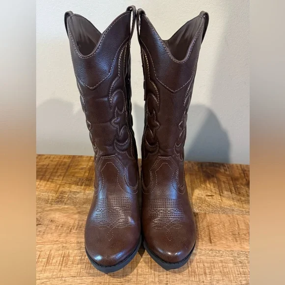 Cat & jack girls cowboy western cowgirl boots size 2 - Picture 2 of 3